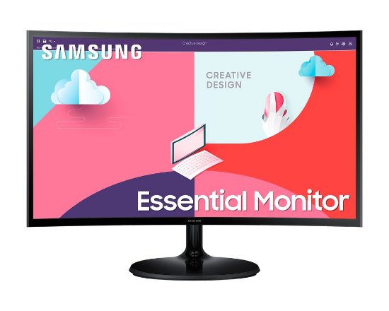 Monitor 27" SAMSUNG LS27C360EAUXEN, FHD, VA, 4ms, 250cd/m2, 3000:1, zakrivljeni, crni