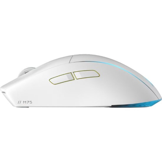 Miš CORSAIR M75 Wireless RGB, RGB, optički, 26000dpi, bijeli