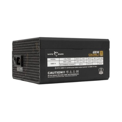 Napajanje 600W, WHITE SHARK Colonel-2, 140mm vent., 80+ Bronze, modularno