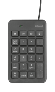 Numerička tipkovnica TRUST Xalas, crna, USB