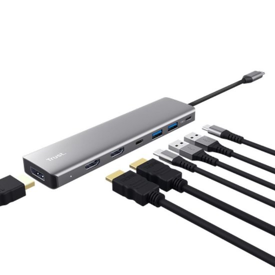 Docking station TRUST Dalyx, 7 u 1, USB-C na 2x USB 3.1, USB-C, HDMI