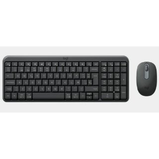 Tipkovnica + miš LOGITECH MK250 Compact Bluetooth Combo, bežična, crna