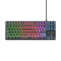 Tipkovnica + miš TRUST GXT 798, žične, USB, crna
