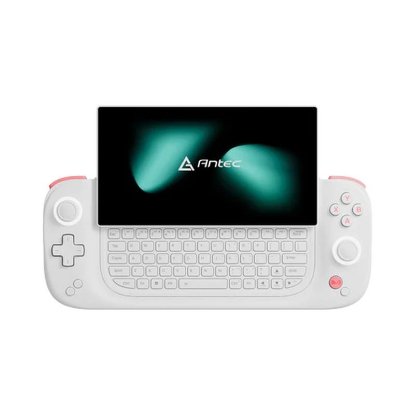 Igraća konzola ANTEC Core HS, 6" IPS FHD, Ryzen 7 8840U, 16GB LPDDR5X, 512GB, tipkovnica, bijelo-roza