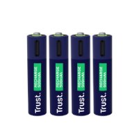 Baterije TRUST AAA, punjive, USB-C, 3 komada