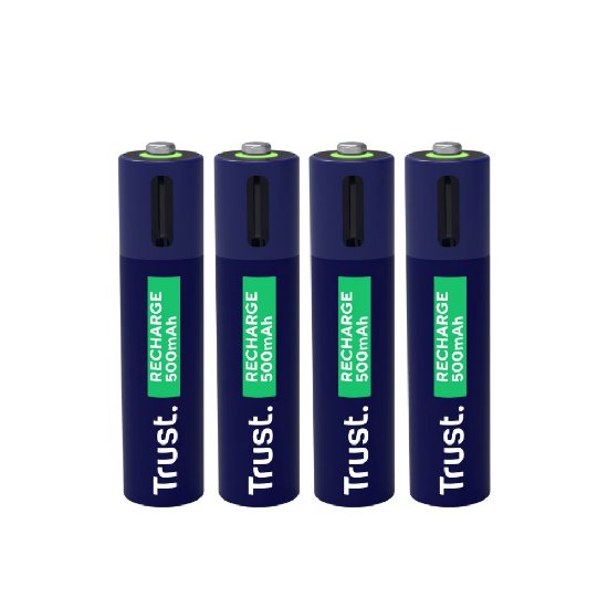 Baterije TRUST AAA, punjive, USB-C, 3 komada