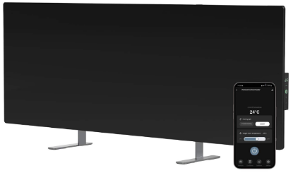 Grijalica AENO AGH0004S, infracrvena, konvektorska, 700 W, do 30 m2, WiFi kontrola, crna