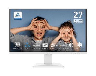 Monitor 27" MSI PRO MP273QW E2, WQHD, IPS, 100Hz, 1ms, 400cd/m2, zvučnici, bijeli