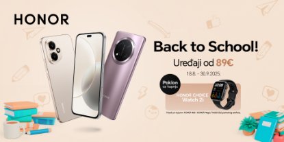 Prikažite detalje za Kupi odabrane Honor mobilne uređaje i na poklon dobivaš pametni sat!