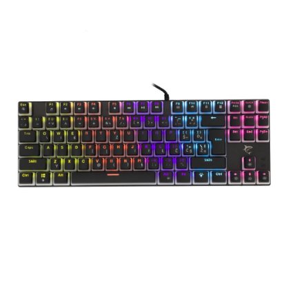 Tipkovnica WHITE SHARK Tessen, RGB, crveni switch, mehanička, crna, USB