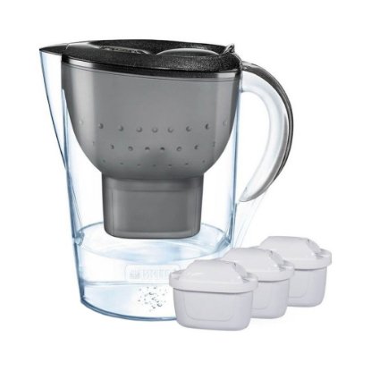 Vrč za filtriranje vode BRITA Marella XL, MAXTRA+, 3,5 l, sa 3 filtera, grafitno sivi