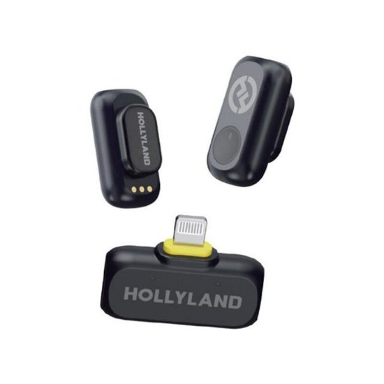 Mikrofon HOLLYLAND Lark A1 Mini Duo Lightning, crni