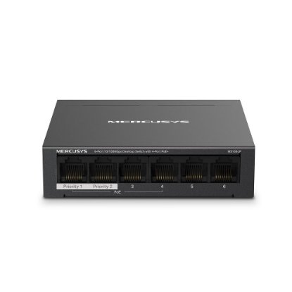 Switch MERCUSYS MS106LP, 10/100 Mbps, 4xPoE, 6-port