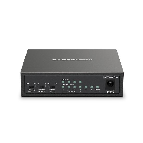 Switch MERCUSYS MS106LP, 10/100 Mbps, 4xPoE, 6-port