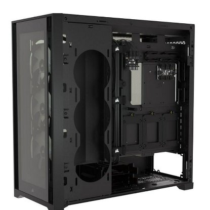 Kućište CORSAIR iCUE 5000X RGB, window, MIDI, ATX, crno, bez napajanja