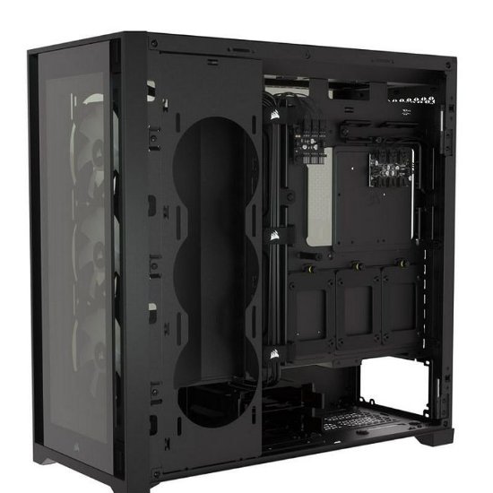 Kućište CORSAIR iCUE 5000X RGB, window, MIDI, ATX, crno, bez napajanja