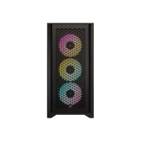 Kućište CORSAIR iCUE 4000D Airflow, RGB, window, MIDI, ATX, crno, bez napajanja