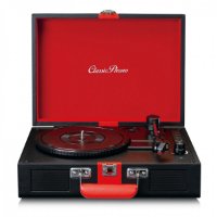 Gramofon LENCO TT-110, sa zvučnicima, BT, retro, crni