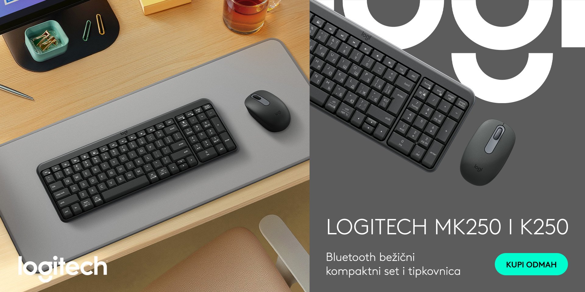 Tpkovnica + miš LOGITECH MK250