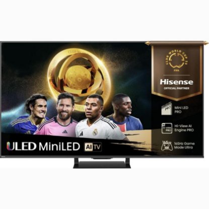 Mini-LED TV 55" HISENSE 55U7Q PRO, Smart TV, 4K UHD, DVB-T2/C/S2, USB, Wi-Fi, BT, crni - energetski razred E