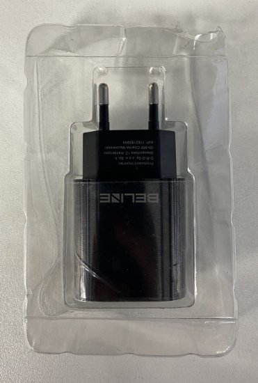 RABLJENI - Kućni punjač BELINE BLN2CB20, 20W, PD3.0/QC3.0, USB-C + USB-A, crni