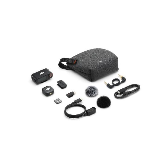 Mikrofon DJI Mic 3 (1 TX + 1 RX), bežični, crni