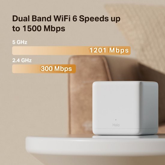 Wireless range extender MERCUSYS Halo H60X, AX1500 Wi-Fi Mesh sustav, bežični, 2 komada