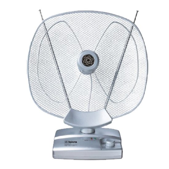 Antena ISKRA G2235-07, sobna sa pojačalom, UHF/VHF, srebrna