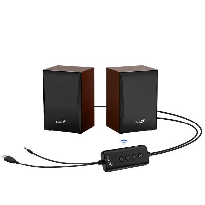 Zvučnici GENIUS SP-HF380BT, 3W, USB, 3.5mm, Bluetooth, drveni