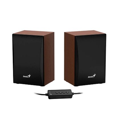 Zvučnici GENIUS SP-HF380BT, 3W, USB, 3.5mm, Bluetooth, drveni