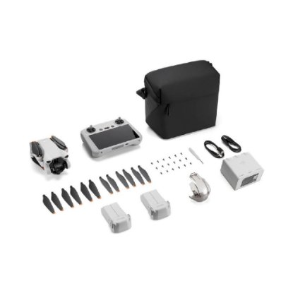Dron DJI Mavic Mini 3 Fly More Combo, 4K kamera, 3-axis gimbal, vrijeme leta do 38min, upravljanje daljinskim upravljačem, bijeli