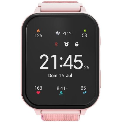 Dječji pametni sat CANYON Alfie KW-37, primanje i slanje poziva, slanje SMS-a, kamera, igre, rozi