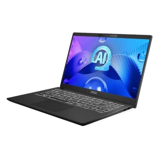 Laptop MSI Modern 15 H AI C1MG / Core Ultra 7 155H, 32GB, 1TB SSD, Intel Arc Graphics, 15.6" FHD IPS, Windows 11 Pro, crni
