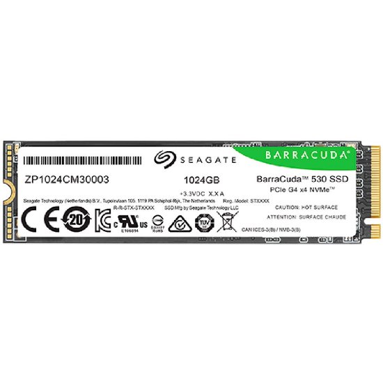 SSD 1TB SEAGATE Barracuda, ZP1024CM3A003, M.2 2280-S2 PCIe 2.0 NVMe, 7400/6100 MB/s