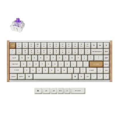 Tipkovnica KEYCHRON K2 HE Special Edition, RGB, Gateron 2.0 magnetic switch, US Layout, bežična, bijela