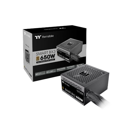 Napajanje 650W, THERMALTAKE Smart BX3 Bronze 650W, ATX 3.1, 120mm vent., 80+ Bronze