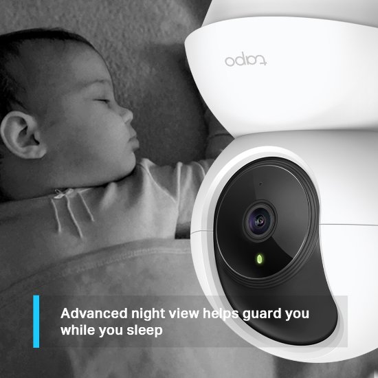 Mrežna nadzorna kamera TP-LINK Tapo C210P2, 2K, unutarnja, WiFi, Pan/tilt, senzor pokreta, noćno snimanje
