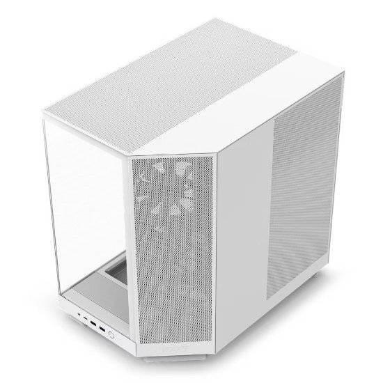 Kućište NZXT H6 Flow, ATX, prozor, bijelo, bez napajanja