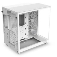 Kućište NZXT H6 Flow, ATX, prozor, bijelo, bez napajanja