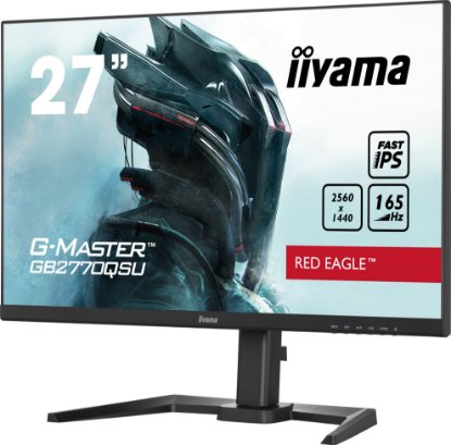 Gaming monitor 27" IIYAMA G-Master GB2770QSU-B5, QHD, IPS, 165Hz, 1ms, 400cd/m2, FreeSync, pivot, zvučnici, crni