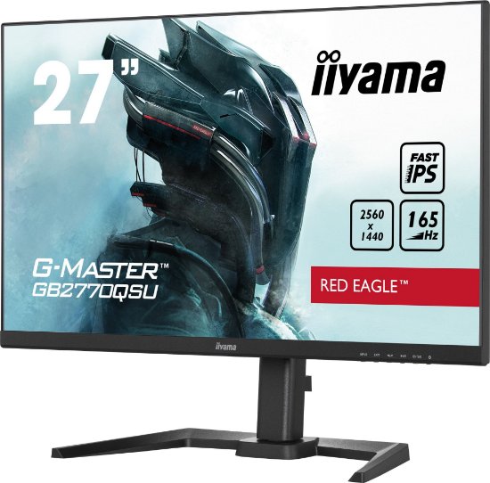 Gaming monitor 27" IIYAMA G-Master GB2770QSU-B5, QHD, IPS, 165Hz, 1ms, 400cd/m2, FreeSync, pivot, zvučnici, crni