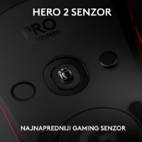 Miš LOGITECH Pro 2 Lightspeed, RGB, optički, bežični, 32000dpi, rozi