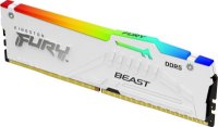 Memorija PC-44800, 16GB, KINGSTON Fury Beast White RGB KF556C36BWEA-16, EXPO, XMP, DDR5 5600MHz