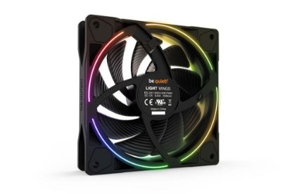 Ventilator BE QUIET Light Wings, PWM, RGB, 120mm, 2500 okr/min, crni