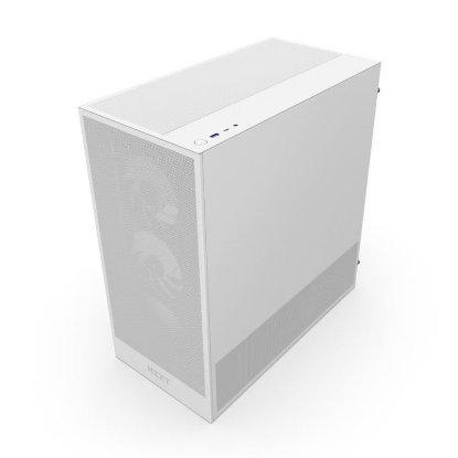 Kućište NZXT H5 Flow RGB 2024, MIDI, ATX, window, bijelo, bez napajanja