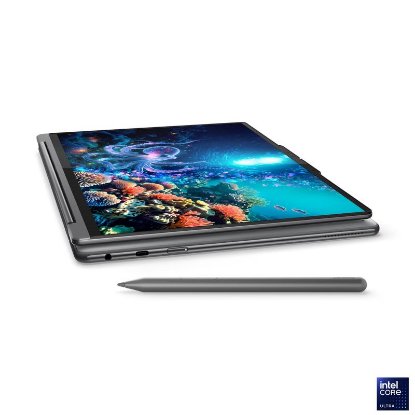 Laptop LENOVO Yoga 9 83LC001HSC / Core Ultra 7 256V, 16GB, 1TB SSD, Intel Arc Graphics, 14" 2,8K 120Hz OLED Touch, Windows 11 Pro, sivi