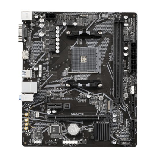 Matična ploča GIGABYTE A520M K V2, AMD A520, mATX, s. AM4