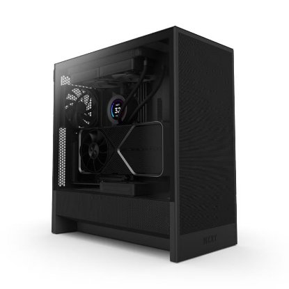 Kućište NZXT H5 Flow 2024, MIDI, ATX, window, crno, bez napajanja