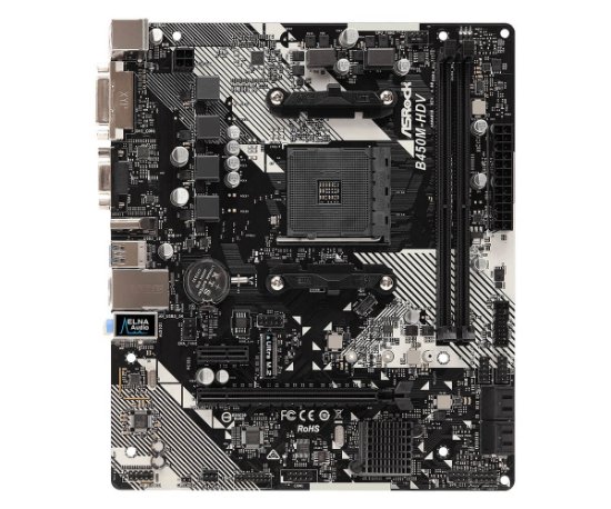 Matična ploča ASROCK B450M-HDV R4.0, AMD B450, mATX, s. AM4