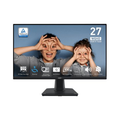 Monitor 27" MSI PRO MP275Q, WQHD, IPS, 100Hz, 1ms, 300cd/m2, zvučnici, crni